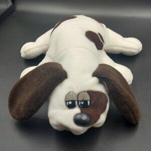 Vintage Pound Puppies 8" Newborn Furries Dog White with Brown Spots Tonka 1985